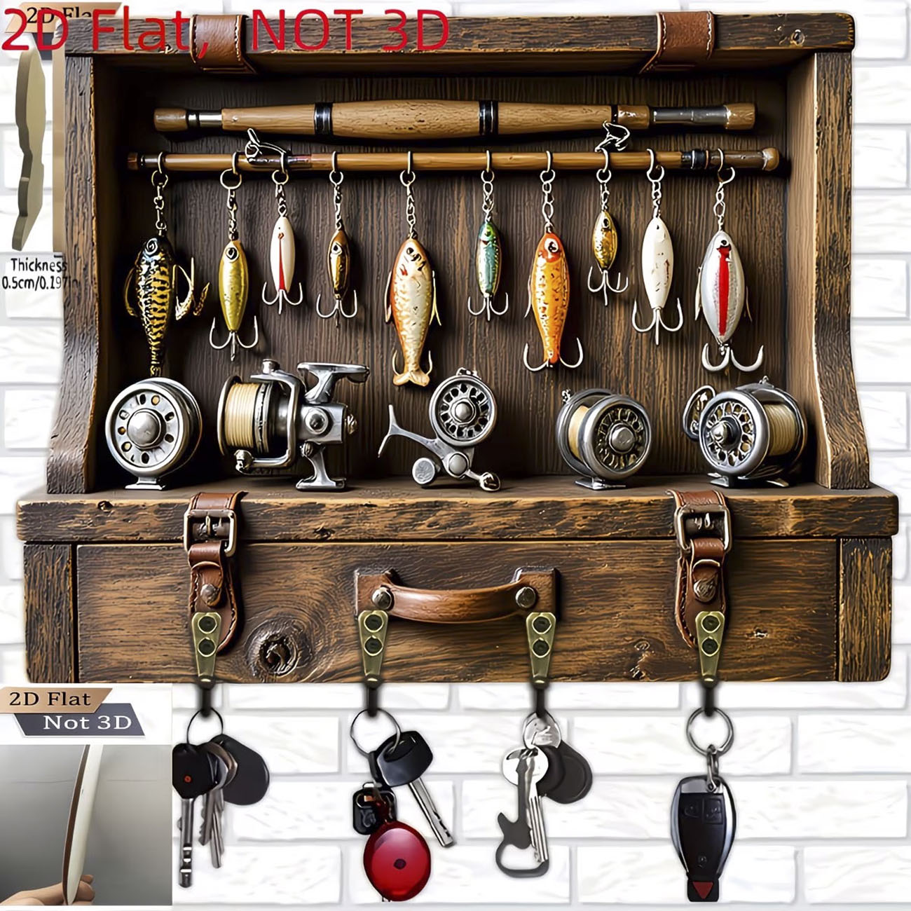 Vintage Fishing Lure Key Hange - Fly Reel recension och pris